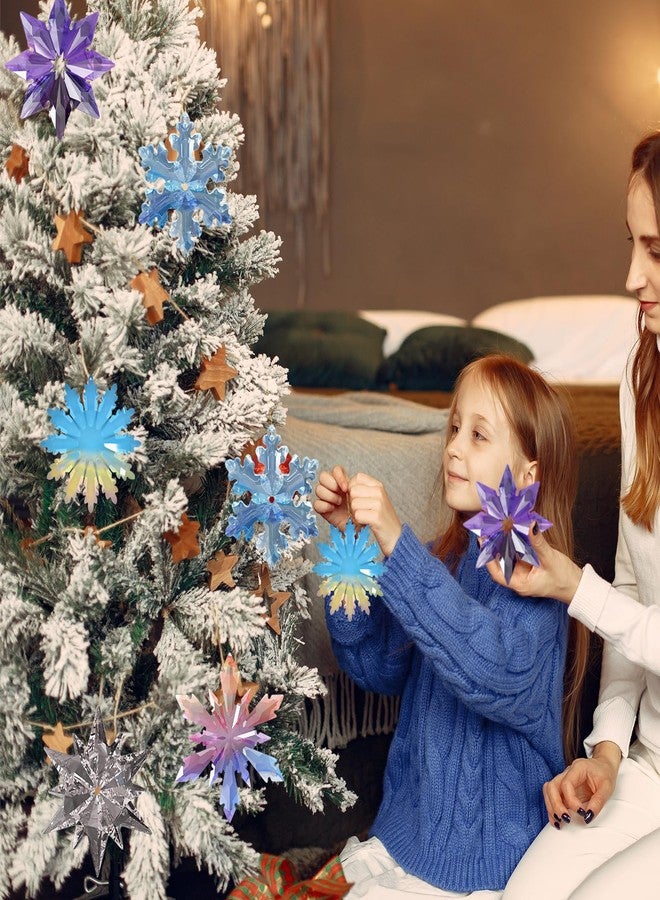 Ceoyiler Christmas Snowflake Resin Molds, 5 Pcs Snowflake Resin Molds for Christmas Decoration DIY Winter Christmas Tree Decoration - Image 5